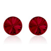 Rivoli Wine Ruby Earrings