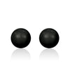 Black pearl earrings, Black Widow, Swarovski crystals, Made in montreal 5818-001335