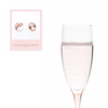 Boucles d’oreilles  carré rose, Champagne Rosé  Coussin, Cristaux de Swarovski, fabriquées à montréal  4470-319