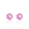 Pink small round earrings, Berry Sorbet Xirius, Swarovski crystals, made in montreal 1088-212