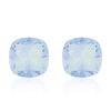 Light blue square earrings, Iceberg Cushion, Swarovski crystals, Made in montreal 4470-285