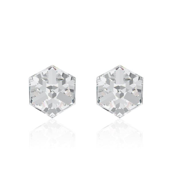 Crystal cube earrings, Cristal Cube, Swarovski crystals, Made in montreal 4841-001