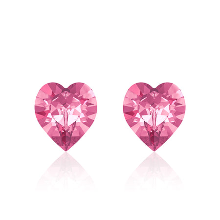 Cristal Heart Earrings