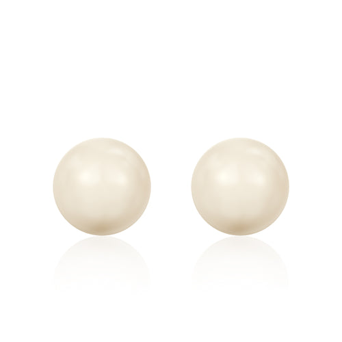 Cream pearl earrings, Crème Pearl, Swarovski crystals, Made in montreal 5818-001620