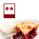Boucles d'oreilles cube rouge cherry pie cristaux de Swarovski, fabriquées à montréal 4841-227